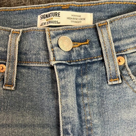 NWOT Levi Strauss. Gold Label Women's Heritage High-Rise Loose Straight - Picture 7 of 10